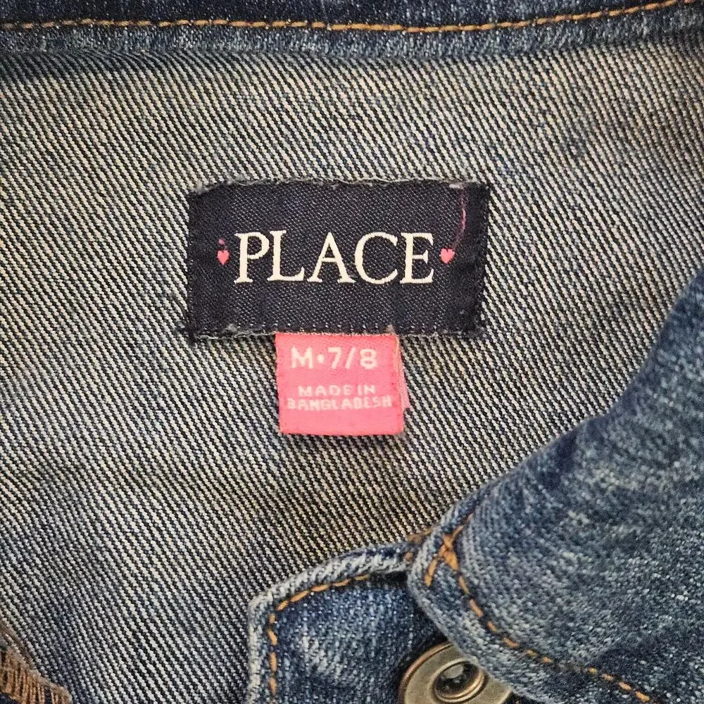 Girls Hoodie & Denim Jacket Lot of 4 Size 7/8 Justice Old Navy‎ Childrens Place